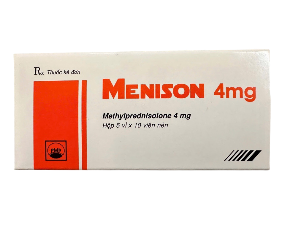 [T04048] Menison Methylprednisolon 4mg Pymepharco (H/50v) Date 06/2027