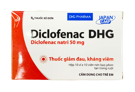 [T04409]  Diclofenac 50mg DHG Hậu Giang (H/100v) Date 09/2027