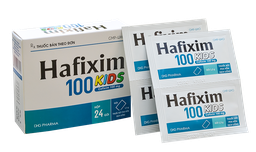 [T04438] Hafixim Kids Cefixim 100mg Hậu Giang (H/24gói/1.5g)