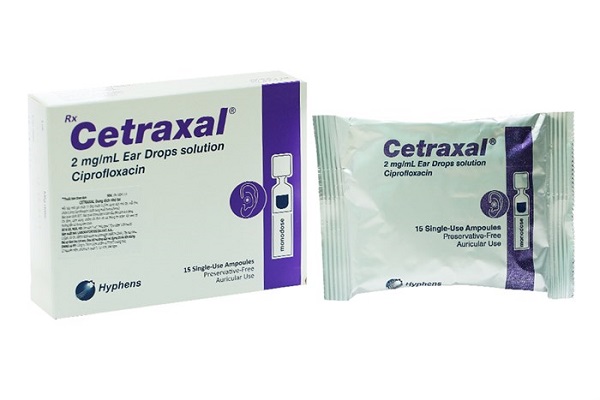 [T04455] Cetraxal 2mg/ml nhỏ tai Hyphens (H/15 ống) Date 06/2026
