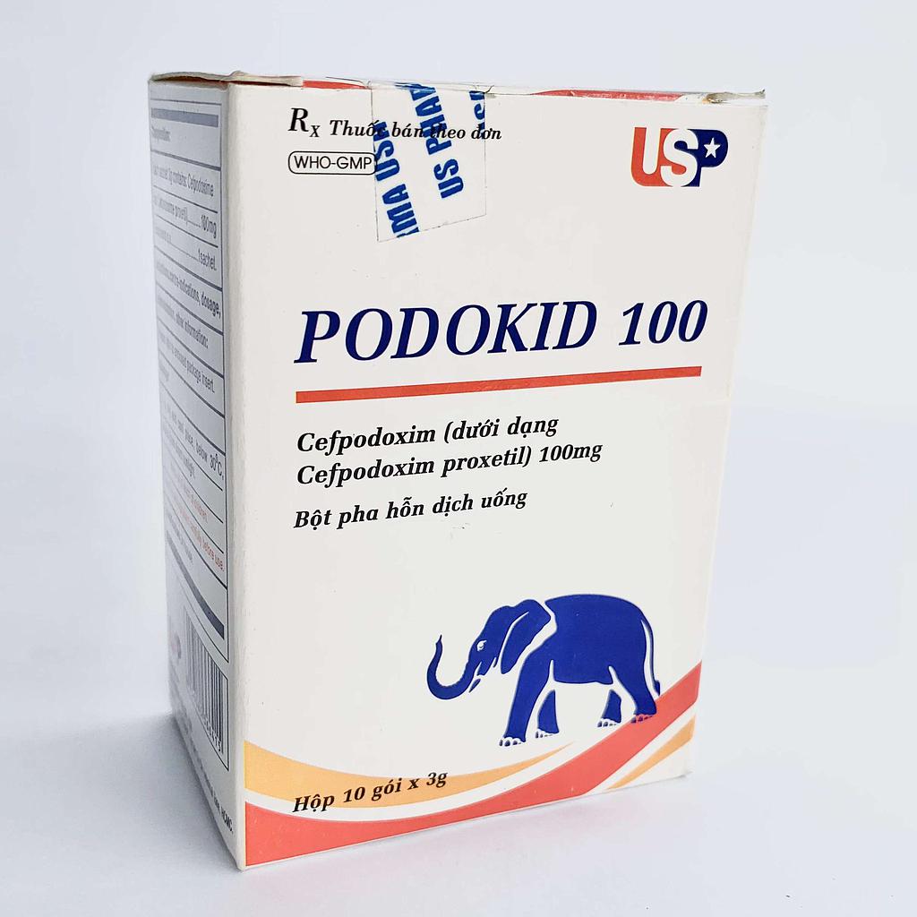 [T04737] Podokid Cefpodoxim 100mg USP (H/10 gói) Date 11/2027
