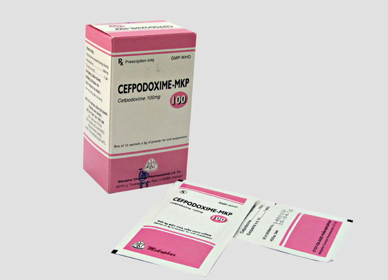 [T04749] Cefpodoxime 100mg Mekophar (H/12gói/3g) Date 12/2027