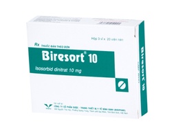 [T05109] Biresort isosorbid 10mg Bình Định (H/60v)