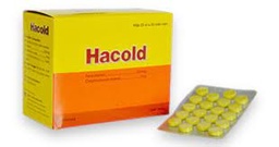[T05596] Paracetamol & Clorpheniramin maleat 325mg/2mg  Hà Tây (H/500v) ( Hacold )