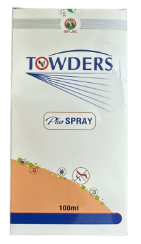 [T05784] Xịt Ghẻ Towders Plus  Sparay 5% (H/1lọ/100ml)