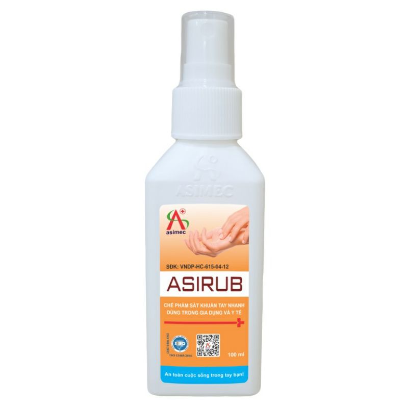 [T06158] ASIRUB Ethanol 75% xịt An Sinh (Lọ/100ml)